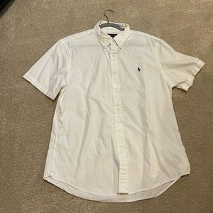 White button down polo